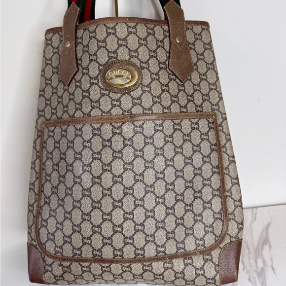 VINTAGE GUCCI GG PLUS Monogram TOTE Bag. - Picture 14 of 14